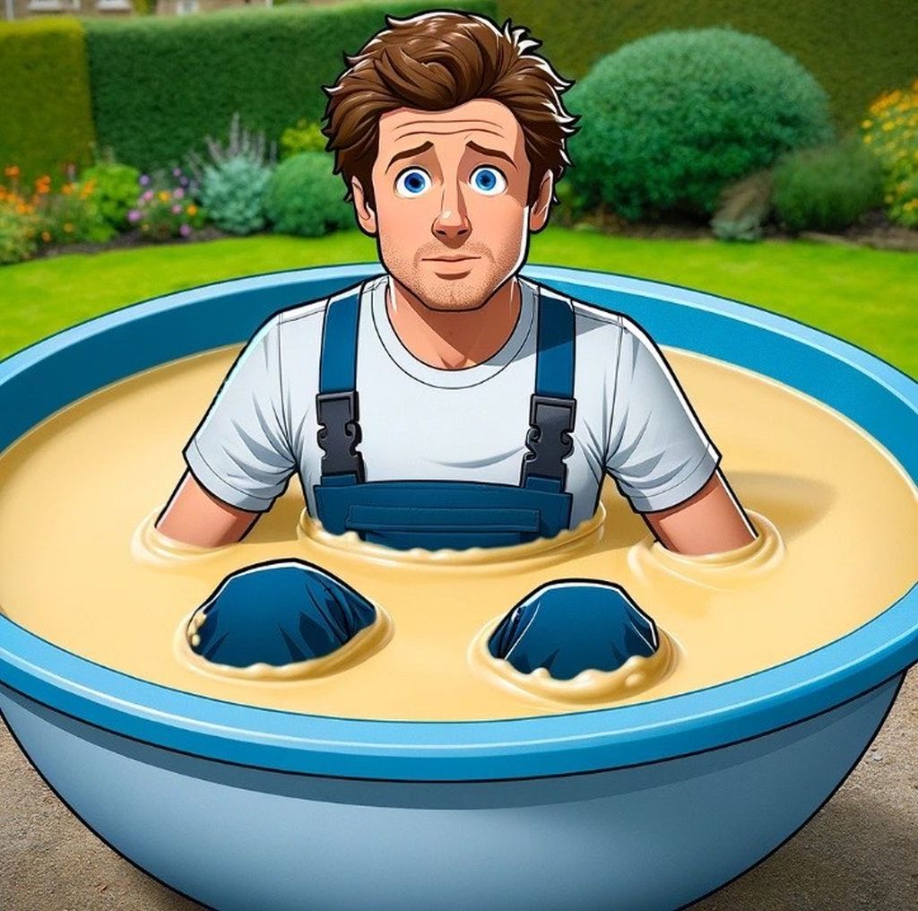 Overalls in a Pudding Pit